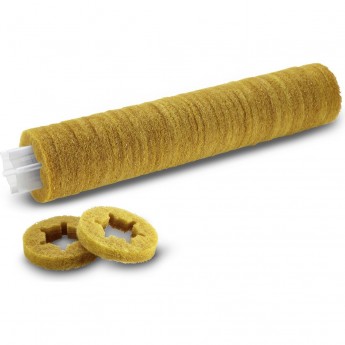 Вал KARCHER BR VS со смонтированными падами мягкий желтый Вал KARCHER BR VS со смонтированными падами мягкий желтый